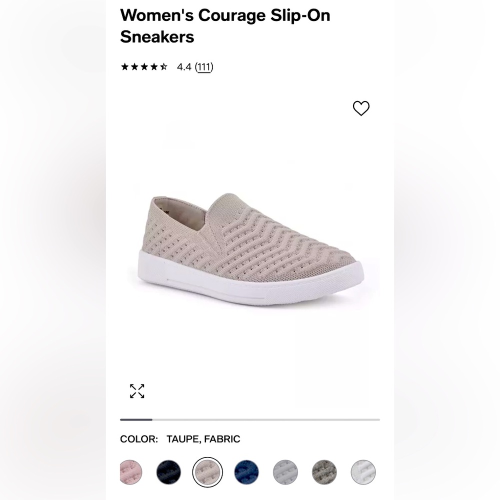 Beige Slip-on sneakers women’s size size 7